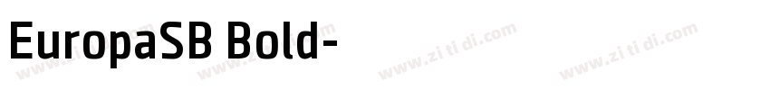EuropaSB Bold字体转换